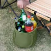 Lagerbeutel faltbare runde Bucket Outdoor Travel Camping Camping Tragbare Wasserbeckenausrüstung