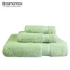 Towel ISINOTEX Green Cotton Towels 3Pcs/set 33 33/40 60/69 139cm Bath Face Set Adult For Bathroom Toallas