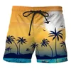 Short masculin 2024 Été sécheur rapide Hawaiian Mens Siwmwear Beach Board Briefs pour hommes Swimks Swimming Beachwear