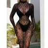 Sexy Set Babydoll Erótico Mulheres Bockets BodySkings Leopard 2024 Nova roupa de baixo Sexy Paixão Lingerie Lady Underwear Bodysuit adulto T240513