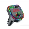 Auto audio acura radio c12 c13 f5 f6 bluetooth 5.0 fm zender draadloze handen o ontvanger mp3 speler rgb licht usb type-c lader droegen