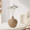 Vasen Mini Holz Vase Natural Home Stand Ornament Blume Pflanze Weiße Eiche Dekor Wedding Dinnerpartys dekorativ