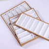 Decorative Plates Glasses Store Counter Solid Wood Shelf Props Display Box Decoration Tray Sunglasses Storage