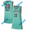 20 Sabrina Ionescu Erkek Gençlik Yeni Kadın Basketbol York Liberty Jersey 30 Breanna Stewart 35 Jonquel Jones 23 Marine Johannes 22 Courtney Van