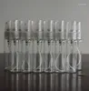 Bouteilles de rangement 600pcs / lot transparent 10 ml 1/3 oz rechargeable atomiseur de spray verre vide parfum Perfume liquide échantillon