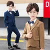 Anzüge Flower Boys Jacke Weste Hosen Bowtie Hochzeitsanzug Gentleman Kinder Geburtstagskleid Schulkinder Geigen Tanz Show Kostüm Kostüm