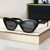 Lunettes de soleil de mode pour hommes femmes Kelly Summer Super Designer Élégant Style High Street Anti-Ultraviolet Retro Plate CATEYE ACÉTATES LEVERES RÉMERNES