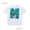 オフホワイトシャツオフメンズTシャツTシャツ不規則な矢印夏夏の指緩んだカジュアルショートスリーブTシャツバックプリントに印刷された手紙XW 145