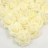 Decorative Flowers 25pcs Artificial Foam Rose Flower Bulk False Head For Valentine's Day Mother's Birthday Gift Home Decoration.