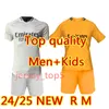 2024 2025 MBAPPE VINI JR SOCCER JESSEYS RUDIGER KROOS CAMISETA REAL MADRIDS RODRYGO CAMAVENA TCHOUAMENI MENS KIDS KIT FOLATE Рубашка Camiseta de Futbol