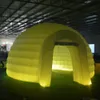 En gros 10 md (33 pieds) avec ventilateur extérieur extérieur imperméable Tent igloo gonflable, tentes de dôme de fête gonflables avec lumière LED