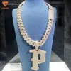 Custom Hot Design Hip Hop Luxury Jewelry 925 Silver Vvs Fine Jewelry Man Pendant Necklace for Roper