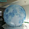 Ballons de fête en gros Balles de lune gonflables géantes 3m / 6m Air Boule d'éclairage satellite Lune gonflée avec lumière LED