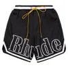 Designer Rhude Shorts Summer Fashion Beach Men Hoge kwaliteit Street Wear Red Blue Black Purple Pants Mens S M L XL 01