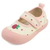 Sneakers TS Childrens Shallow Mouth Canvas Shoes Spring and Autumn Boys Girls Fruit Embroidered Ladle Anti Kick Baby Soft Sole Indoor H240513