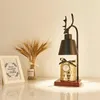 Kerzenhalter Holzbasis Elektrische intelligente Wachsschmelzlampe Metall Europäische Kerzenstück Kandelaar Zimmer -Dekoration