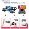 Dronlar Yeni V8 Mini Drone 4K Kamera Profesyonel HD Geniş Açılı Kamera WiFi FPV Dört helikopter yüksekliği koruyucu drone helikopter oyuncak s24513