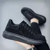 Designer Männer Sneaker Stretch Mesh Trainer mit Strasssteinen Kristalle Herren Sneaker Black White Glitter Flat Schuhe