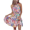 Robes décontractées Robe de mode pour femmes Backless imprimé plage bohemian Resort Vintage Summer Elegant Youthful Vestidos de Fiesta