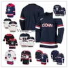 Vin NCAA UConn Huskies Hockey Jersey Matt Scherer Sean Erickson Alex Gerke Matt Grogan Brant Harris Scott Tomes Brad Smith Maxim Letunov Ta