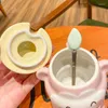 Muggar roligt keramiskt söt kaffe med handtag unik animaliska apa te kopp för älskare gåvor dekor kök koppar