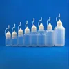 100 Sets/Lot 50ml Plastic Dropper Bottles Metal Needle Caps Rubber Safe Tip LDPE E Cig Vapor Liquid Flux Ink 50 mL Lnlen Pccai