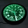 Orologio da parete calibri aeromobili strumenti di cabina di pilotaggio Aviazione illuminazione a led orologio da parete controling orologio da parete luminoso pilota decorazione