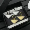 Golden Rhinestone Drop Earrings Charm Diamond Earrings Triangle Metal Eardrops Drop Studs
