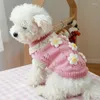 Abbigliamento per cani maglione inverno maglieria fredda per maglieria classico cucchiaino pullover con vestiti per animali domestici caldi graziosi per chihuahua pug Yorkie