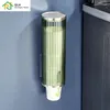 Haken an der Wand montierten Pappbecherhalter Einwegwasserspeicherbox Artefaktspender automatischer Tropfenregal