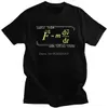 メンズTシャツは（f = mdv/dt）あなたと一緒にいるかもしれません男性のためのTシャツピュアコットン面白い物理学科学科学科学科学Tシャツ数学TシャツTシャツT240510