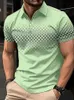 Polos Summer Shirt Fashion T-shirt T-shirt Polo Polo Casual Slve Strt Tops Mens Vêtements European Mesure Y240510O9WY