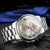 Montre-bracelets Carnaval Grey Roman Dial Business Watches Miyota Automatic Mechanical Watch for Men 3ATM Imperproping Steel Reloj