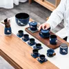 Conjuntos de teaware de luxo conjunto de chá chinês conjunto de cerâmica porcelana de porcelana vasos de cozinha de porcelana produtos domésticos