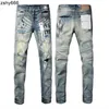 Brand Purple Jeans Fashion Trend Kusbi Jeans Designer Ksubi Jeans Mens Skinny Jeans 2024 Luxury Denim Pant Biker in difficoltà Black Jean Slim Fit 6530