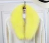 Faux Fox Fur Collar Mulher Men Jacket Hood Shawl Gollar Pur Feminino Autumn Winter Shawl Salfos H09234069567