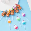 5pcs Bougies Créative Creative Cake Animal Cake Bear Bear Pig Horse Birthdle Bandle First Year Party Saint Valentin Pay Childrens Day Candle