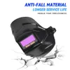 Welding Helmet Mask Chameleon Large View True Color Solar Power Auto Darkening Welding Large For Arc Weld Grind Cut 240422