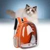 Katzenträger Rucksack Bag Rucksack wasserdichtes volles transparentes Haustier für kleine Hunde Kätzchen Wandercamping Spaziergang