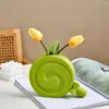 Vazen lollyop vorm vaas schattig decor keramische ambachten aanrecht bloem pot moderne decoratieve woonkamer slaapkamer decoratie