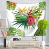 Tapissries Home Decorative Wall Hanging Carpet Tapestry 130x150cm Rektangel Bedste -Bread Tropical Plant Print Mönster GT1023