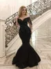 Robes de piste paillettes sexy noire à manches longues sirène de soirée robe de soirée spéciale robe de fête élégante robe minimaliste 2024 Nouveau