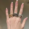 Дизайнерская новая westwoods head gam gant saturn кольцо для женщин Высококачественное и небольшая форма дизайна двойной слоистые блестящие бриллианты гвоздь