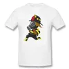 T-shirts masculins Creative Rescies Kitten T-shirt Popular Mens Slve Slve Men White Firefighter Hero Fight Fire Imprimé Tshirt Tshirts T240510