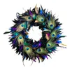 Flores decorativas de penas simuladas guirlanda de penas internas de pavão artificial externo Feathers grinaldas