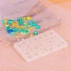 Moules à cuisson DIY Cube Collier Bracelet Nail Art Art Patch Crystal Epoxy Résine Love Forme Moule de silicone pour la fabrication de bijoux