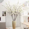 Dekorative Blumen 105 cm Kirschblüte Künstlicher Baum Zweig Seidenrosa weiße falsche Schlafzimmer Wohnzimmer Home Hochzeit DIY Dekor Blumen