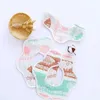 Bibs Burp Cloths Baby bib 360 degree rotation 6-layer Gauze plain weave baby bandage Burp soft newborn Saliva towel baby supplies random d240513