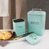 Bouteilles de rangement 1,3 L 3,2L Boîte de biscuits à thé pour Organisateur de cuisine à domicile avec couvercles 2pcs / pots de nourriture Set Porte-café en poudre