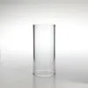 Tube en verre plat de bulle de remplacement de 2 pouces avec tuyau de tabac en verre pyrex transparent de 25 mm 2 mm d'épaisseur